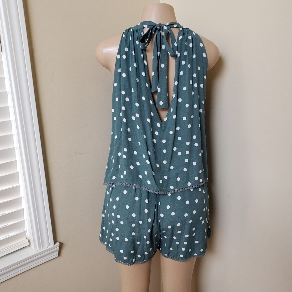 BNDI Open Back Polka Dot Romper - Picture 4 of 7